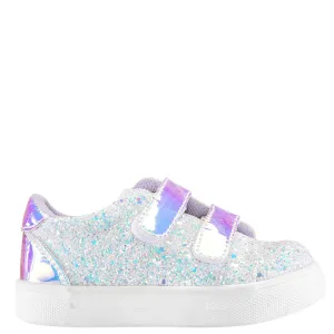 GIZELLA-TODDLER-WHITE CHUNKY GLITTER