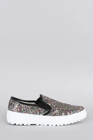 Glitter Pointy Multicolor Liliana On Sneaker Toe Adjustable Trusted Slip