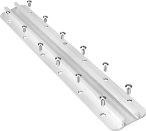 GTTL175 Gear Trac for Kayak, Top Loading Stainless Steel Kayak Track Mount for 1/2" Wide Track Hardware(Rod/Paddle Holder, Fish Finder etc) - Hole Pattern 1-5/16" Wd X 1-3/4" Lg Kayak Accessories