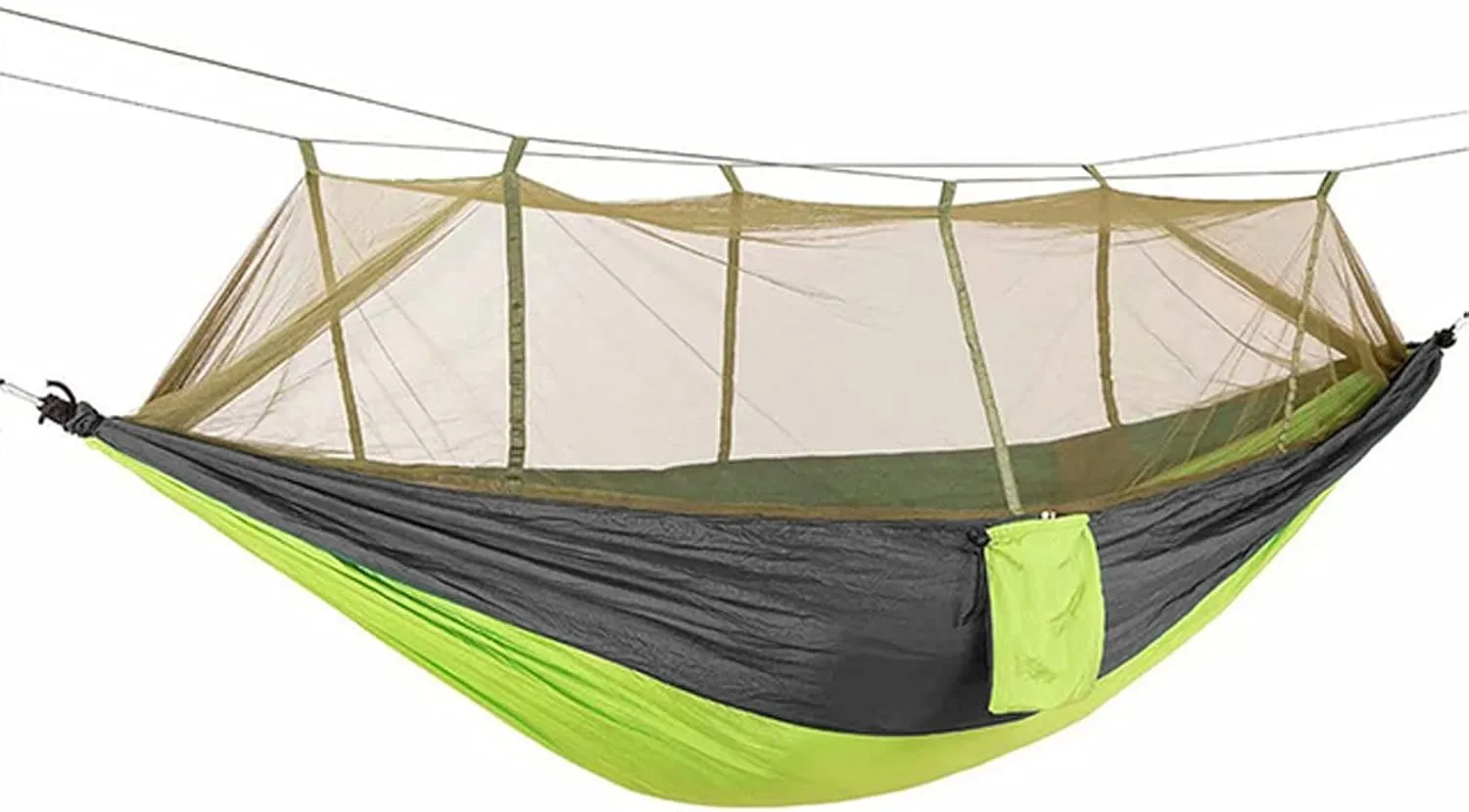 Hammocks Hammock 260x140cm Camping Hammock Ultralight Hammock Double Hanging Sleeping Bed Swing with Tree Straps for Survival Hiking Patio Outdoor Hammock, Ggreen