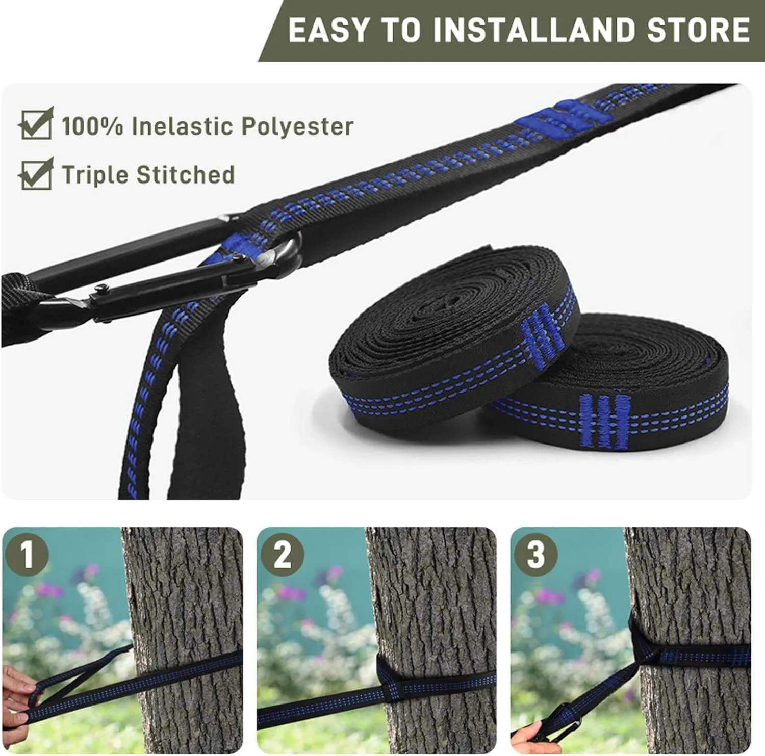 Hammocks Hammock 260x140cm Camping Hammock Ultralight Hammock Double Hanging Sleeping Bed Swing with Tree Straps for Survival Hiking Patio Outdoor Hammock, Ggreen