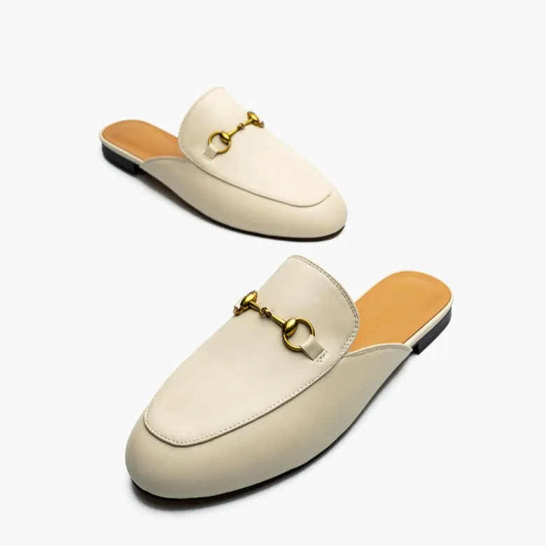Handmade Slide Slip On Flat Mules