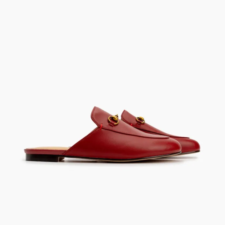 Handmade Slide Slip On Flat Mules