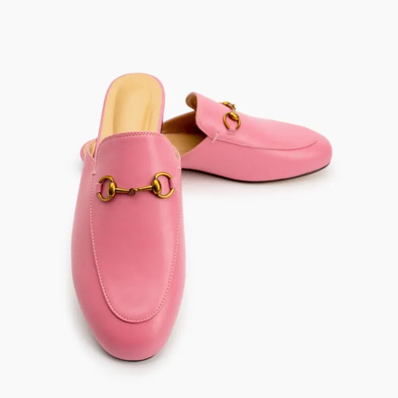 Handmade Slide Slip On Flat Mules