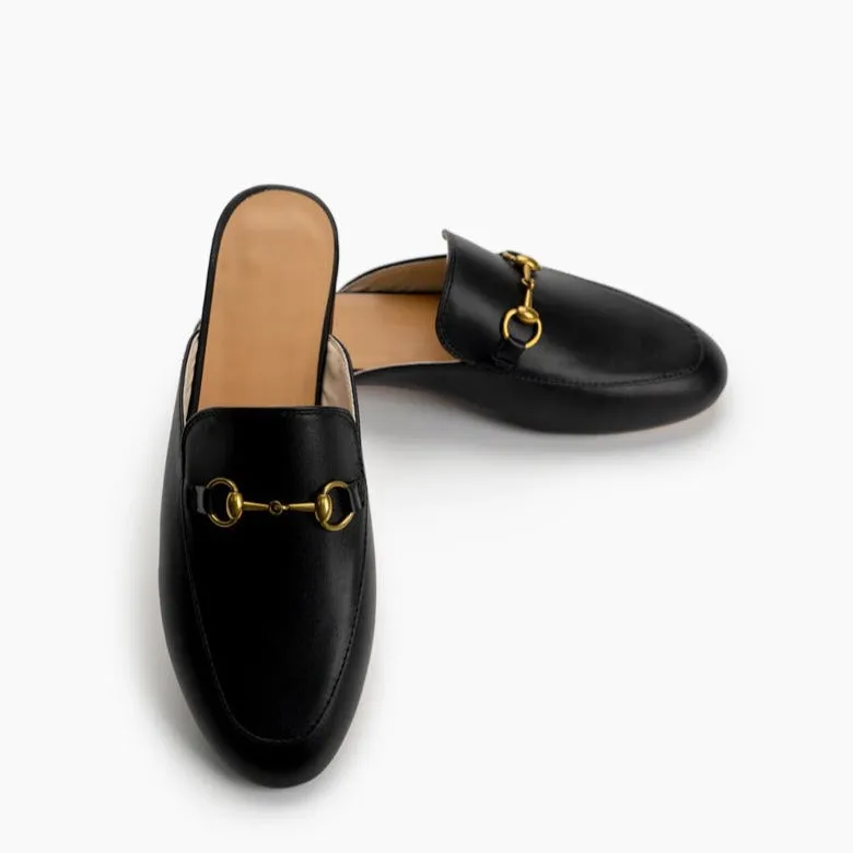 Handmade Slide Slip On Flat Mules