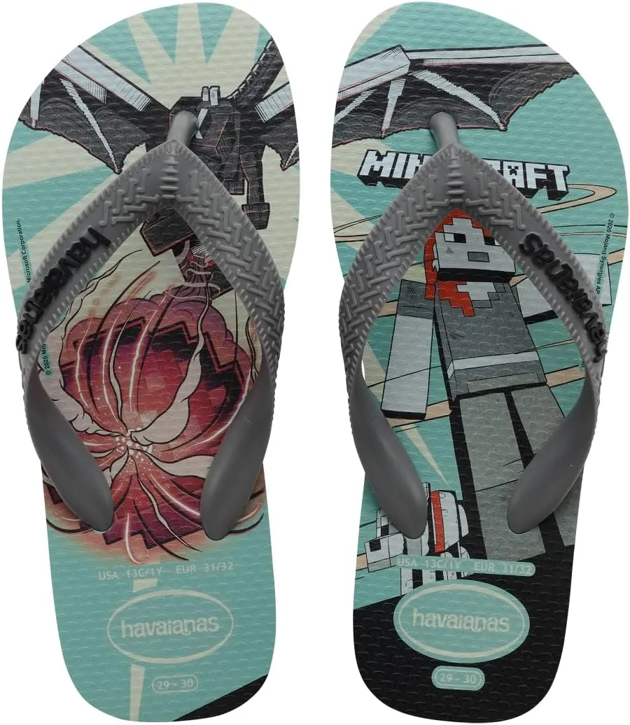 Havaianas Boy's Top Minecraft (Toddler/Little Kid/Big Kid)
