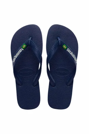 Havaianas Brasil Logo Navy Blue