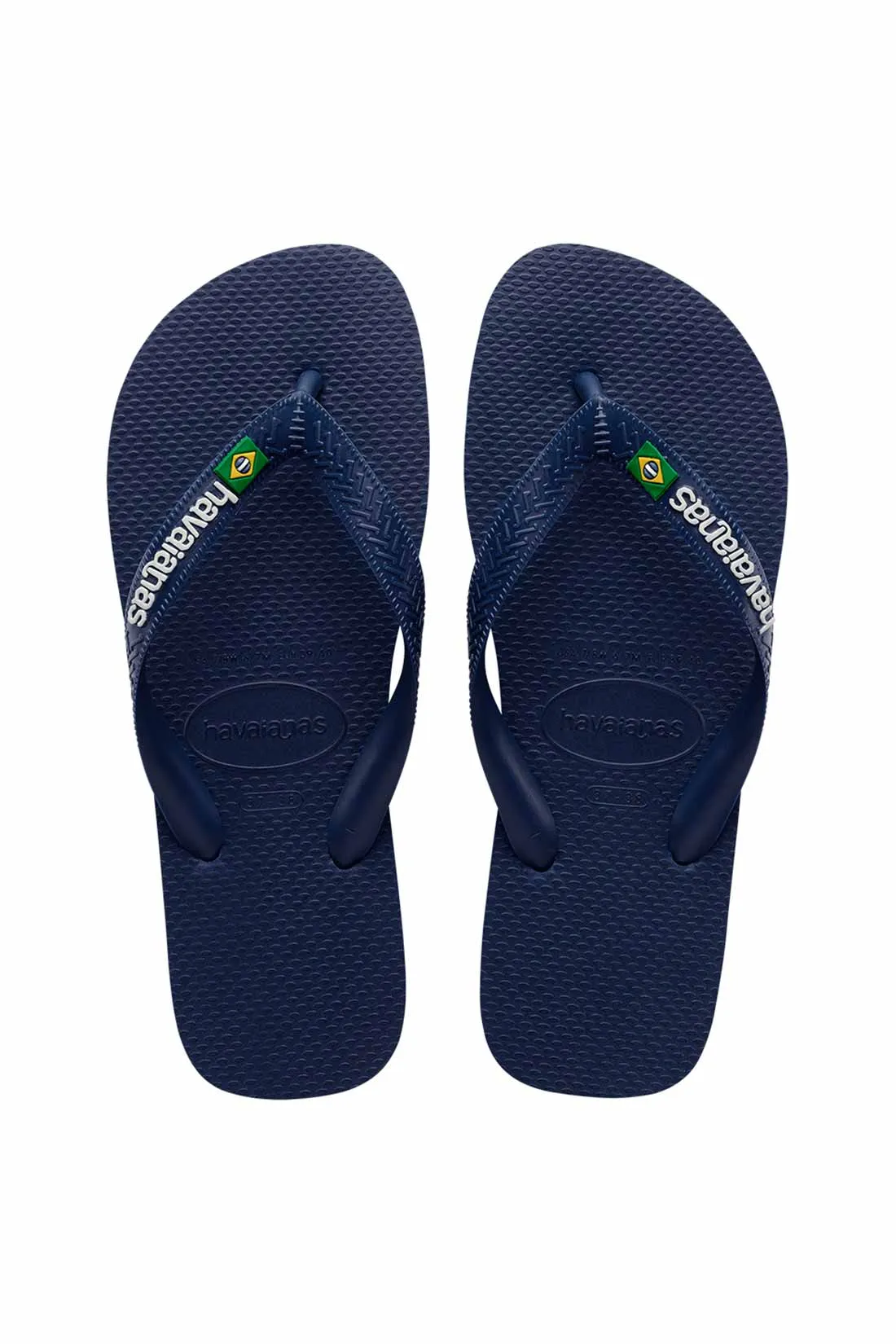 Havaianas Brasil Logo Navy Blue