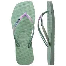 HAVAIANAS SLIM SQUARE GLITTER - CLAY