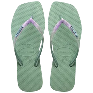 HAVAIANAS SLIM SQUARE GLITTER - CLAY