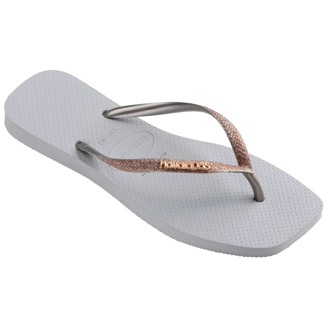HAVAIANAS SLIM SQUARE GLITTER - ICE GREY