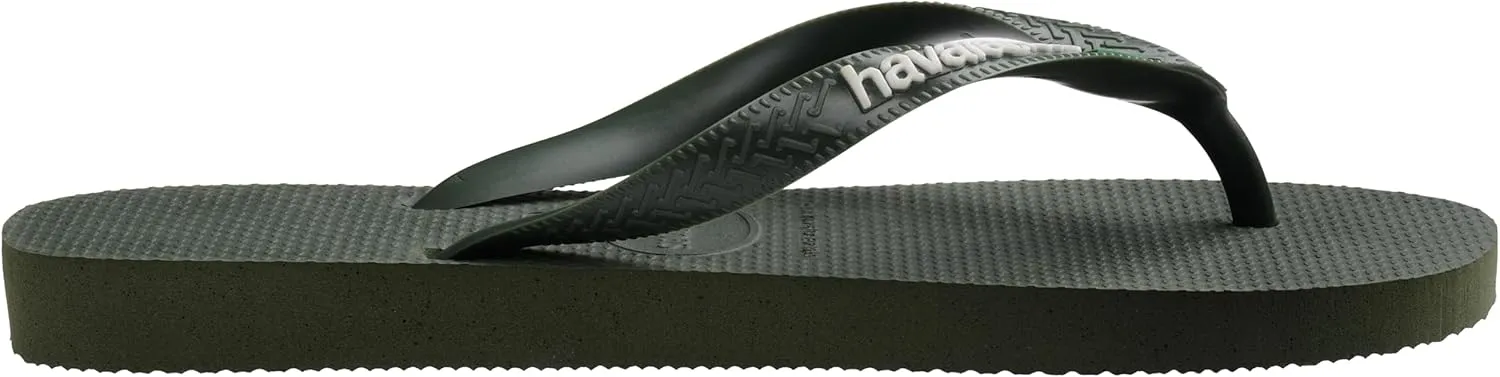 Havaianas Top Brasil Logo, Comfortable, Durable and Lightweight Flip-Flops, with Non-Slip Sole, Brazilian Flag on the Straps, Adults Unisex