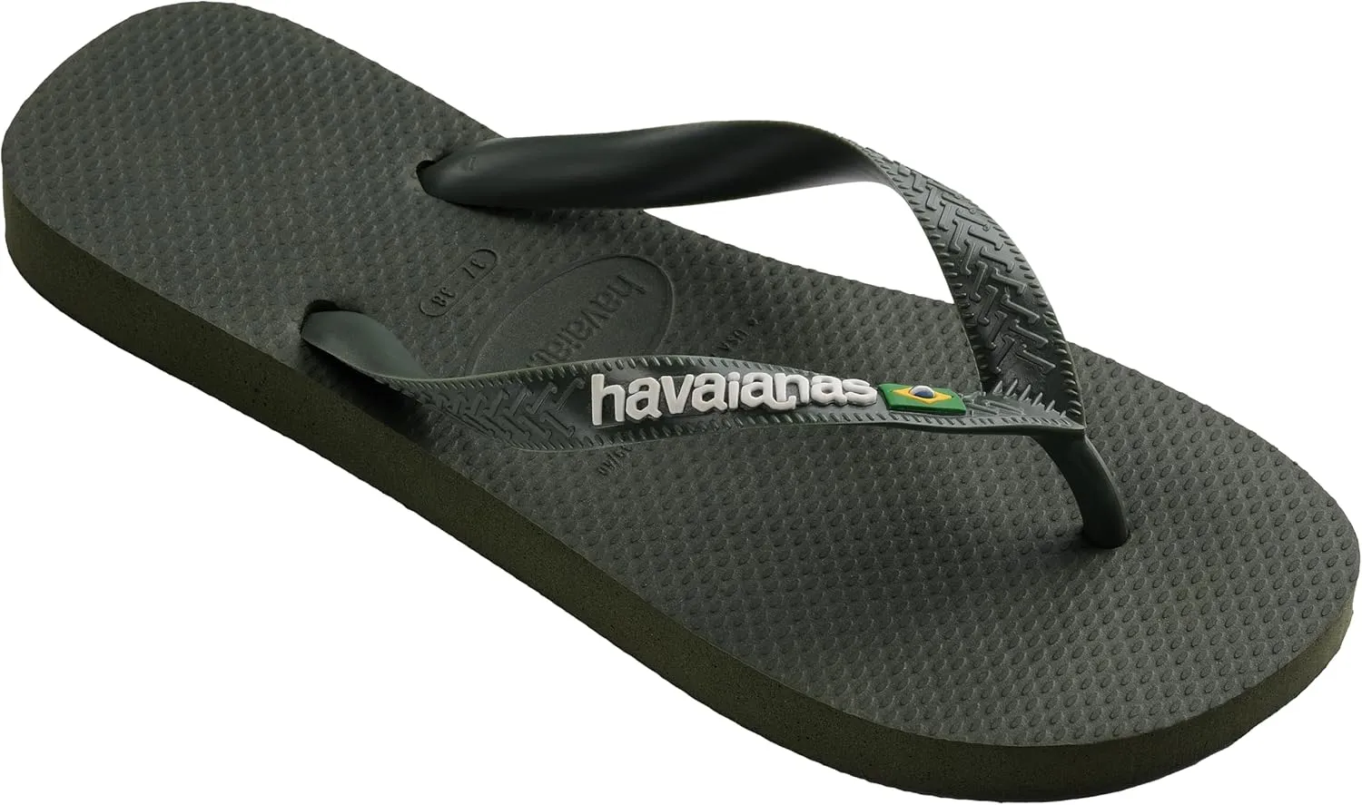 Havaianas Top Brasil Logo, Comfortable, Durable and Lightweight Flip-Flops, with Non-Slip Sole, Brazilian Flag on the Straps, Adults Unisex