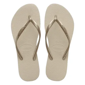 .Havaianas Womens Beige Slim Flip Flops - BEIGE - (0121) - HV56 - F