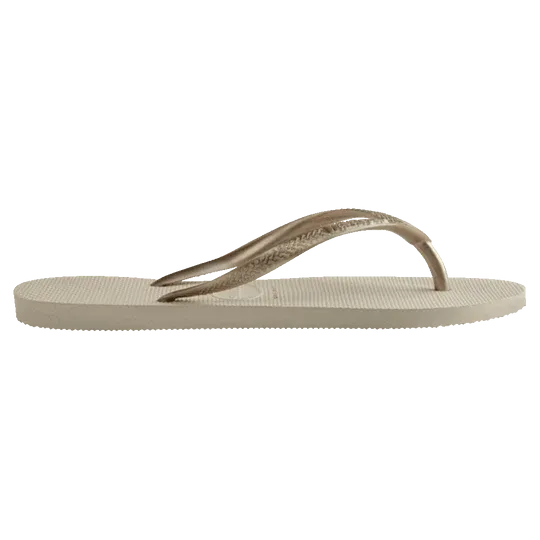 .Havaianas Womens Beige Slim Flip Flops - BEIGE - (0121) - HV56 - F