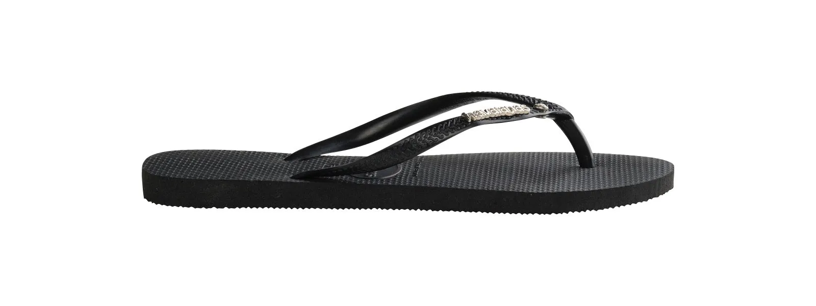 .Havaianas Womens Slim LG Met Crystal - (SLIM METAL LOGO CRYSTAL) - HV32 - F