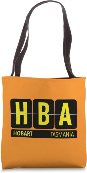 HBA Hobart Tasmania AU Travel Souvenir Airport Code Tote Bag