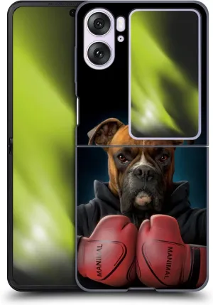 Head Case Designs Officially Licensed Vincent HIE Boxer Canidae Hard Back Case Compatible with Oppo Find N2 Flip