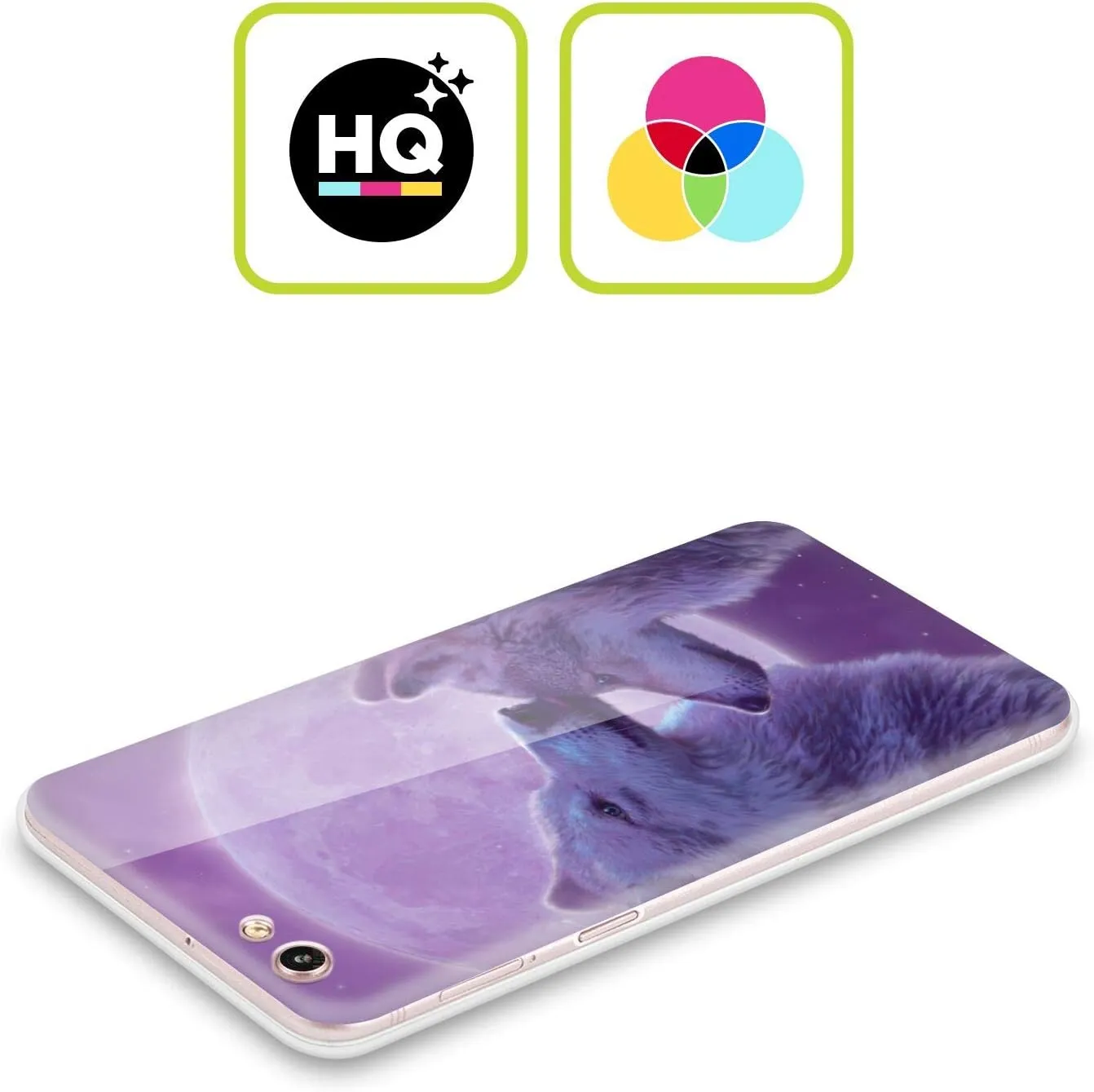 Head Case Designs Officially Licensed Vincent HIE Loving Wolves Canidae Soft Gel Case Compatible with Oppo Find N2 Flip