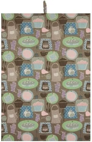 Heritage Lace Tasty 20-Inch by 28-Inch Truffle Tea Towel
