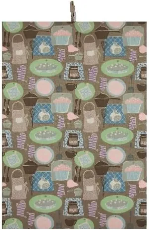 Heritage Lace Tasty 20-Inch by 28-Inch Truffle Tea Towel