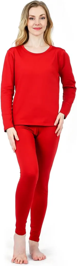 HEROBIKER Thermal Underwear Women Ultra-Soft Set Base Layer Top & Bottom Long Johns with Fleece Lined Winter Warm