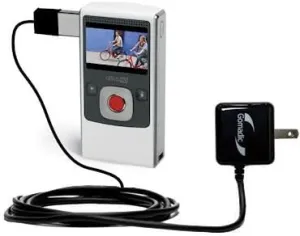 High Output Home Wall AC Charger Designed for The Pure Digital Flip Video UltraHD with Power Sleep Technology - Intelligently Designed with Gomadic TipExchange