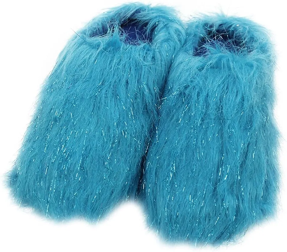 Home Slipper Women's Warm Cute Long Fleece Plush Indoor House SPA Slippers Clogs
