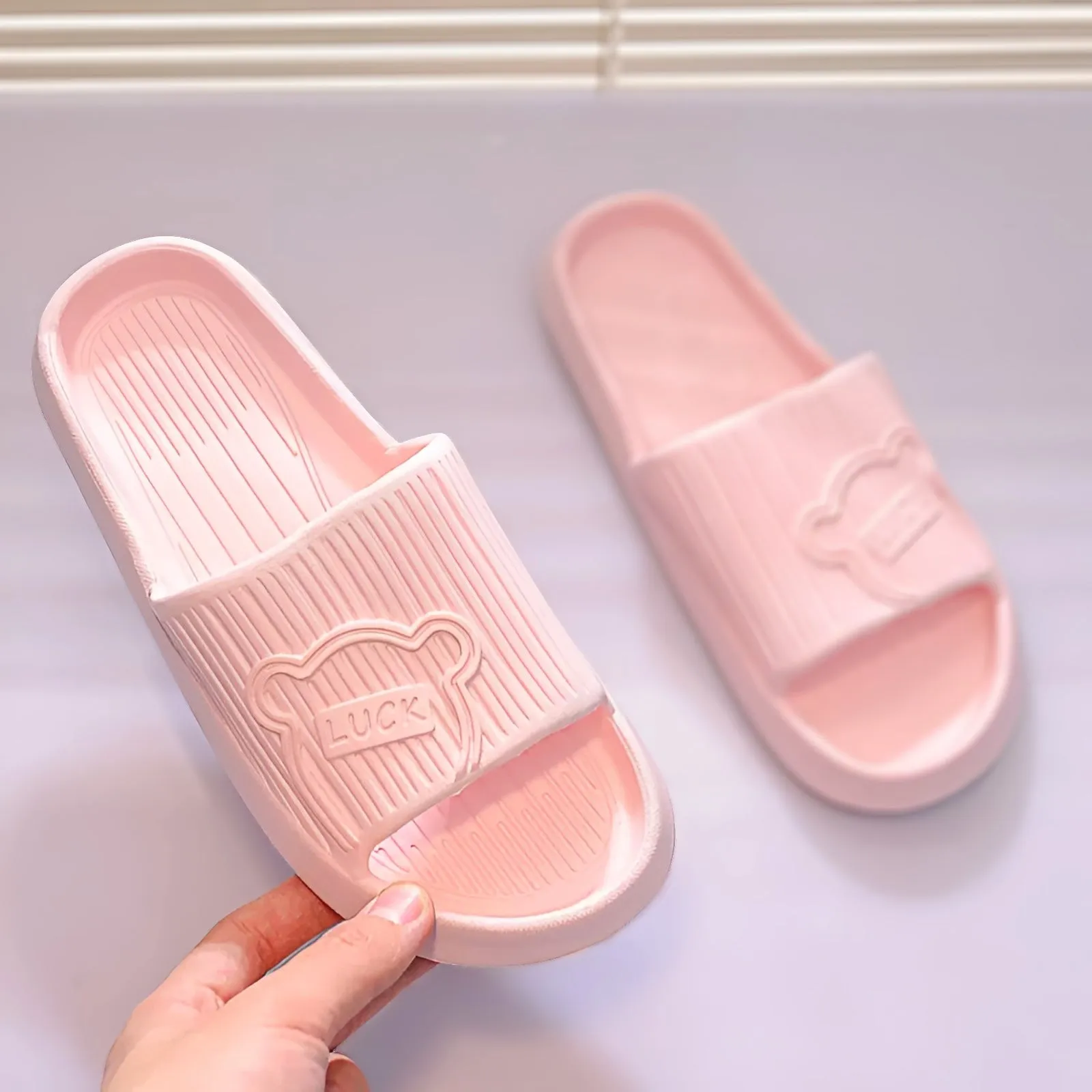 Home Slippers Men Women Non-Slip Bathing Shower Sandals~5256