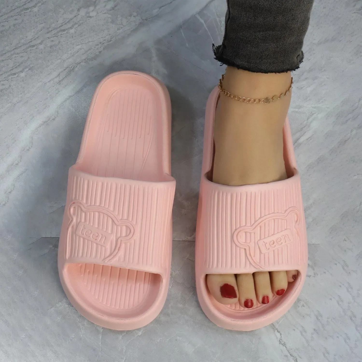 Home Slippers Men Women Non-Slip Bathing Shower Sandals~5256