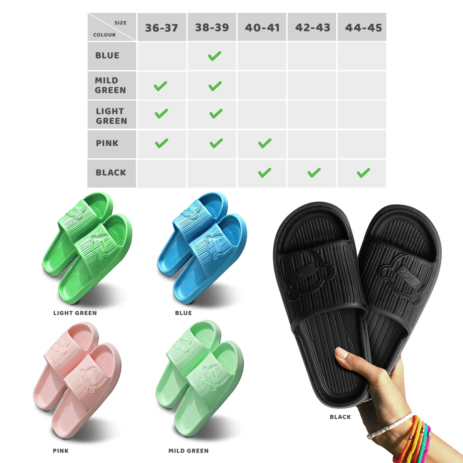 Home Slippers Men Women Non-Slip Bathing Shower Sandals~5256