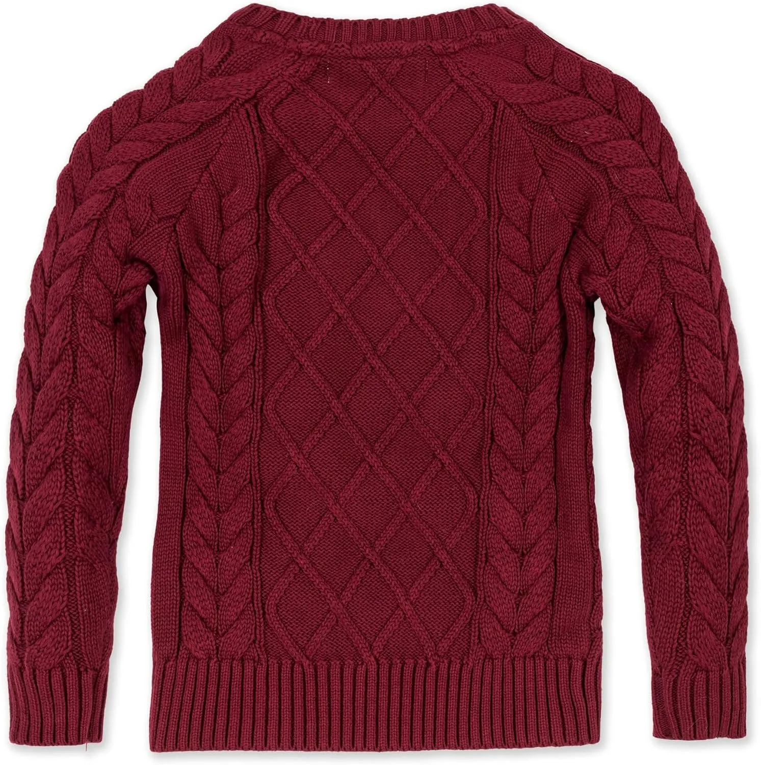 Hope & Henry Boys' Long Sleeve Crew Neck Pullover Sweater
