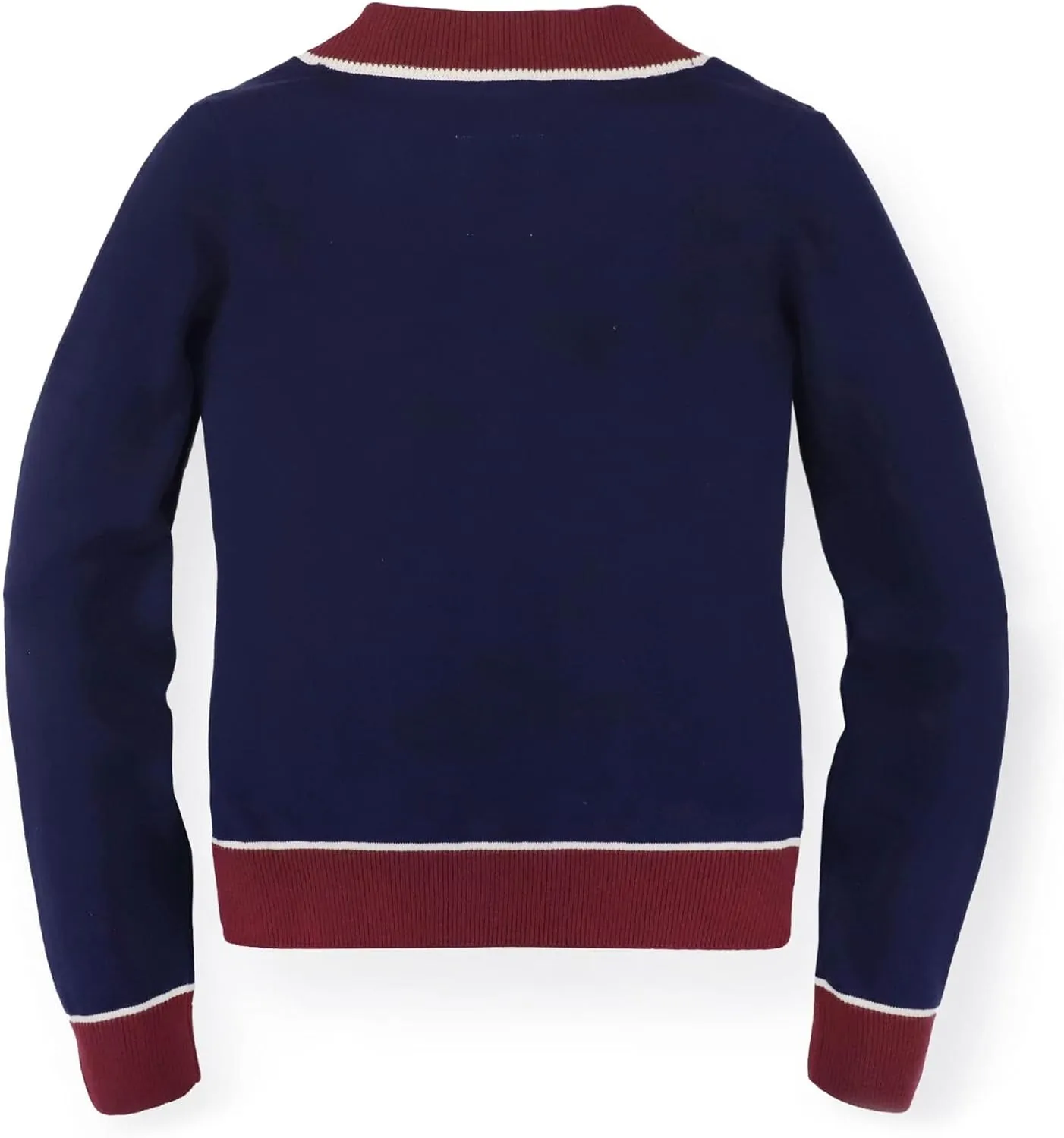 Hope & Henry Women's Long Sleeve Fine Gauge V-Neck Sweater