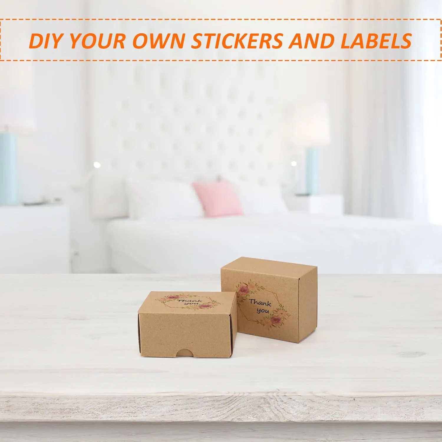 HORLIMER 4x3x2 inches Shipping Boxes Set of 50, Brown Corrugated Cardboard Box Literature Mailer