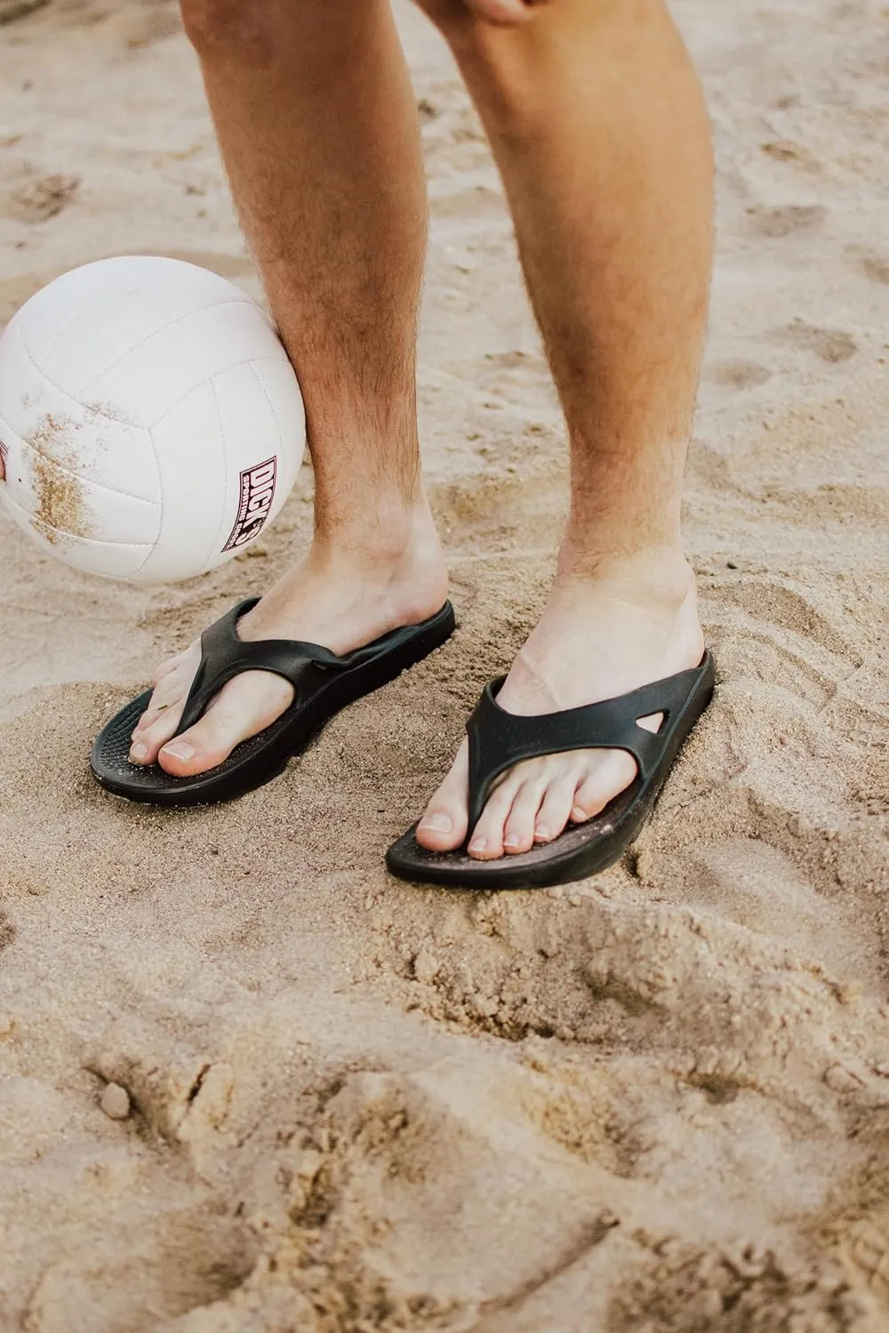HUHV Recovery Comfort Sandals- Orthopedic Flip-Flop and Slide Sandals with Arch Support and Extra Cushion EVA Footbed for Men and Women