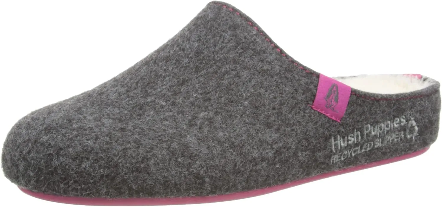 Hush Puppies Womens/Ladies The Good Slippers (8) (Charcoal), Charcoal, 8