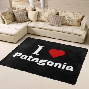 I Love Patagonia Area Rug 4x6 Feet Rugs for Living Room Bedroom Soft Indoor Floor Rug Non-Slip Carpet