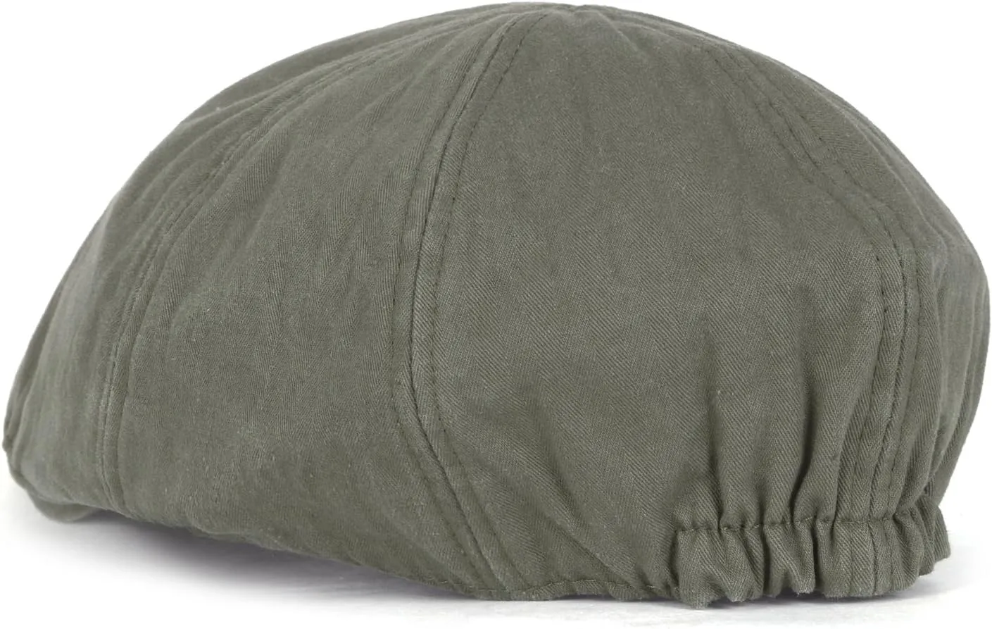 ililily Washed Cotton Flat Cap Cabbie Hat Gatsby Ivy Irish Hunting Newsboy Stretch Big Hat