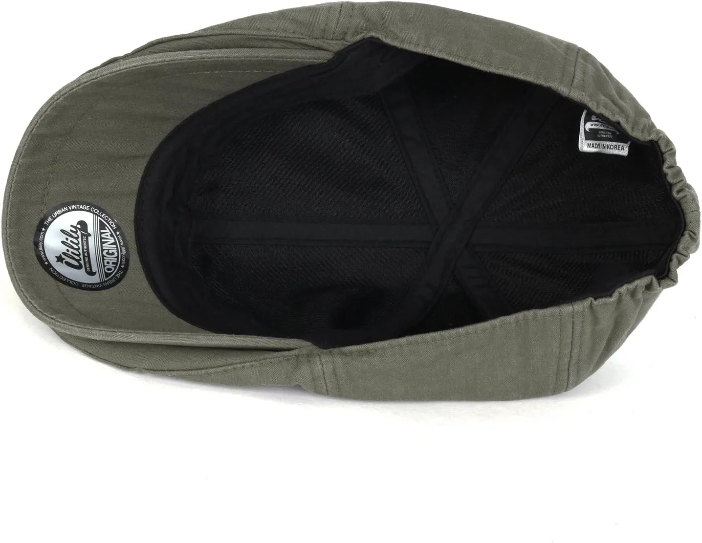 ililily Washed Cotton Flat Cap Cabbie Hat Gatsby Ivy Irish Hunting Newsboy Stretch Big Hat