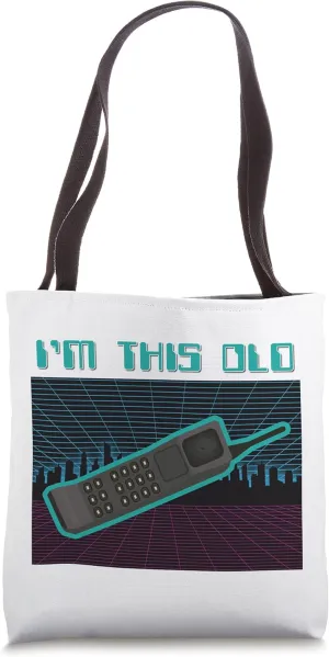 I'm This Old Brick Phone Classic Distressed Tote Bag