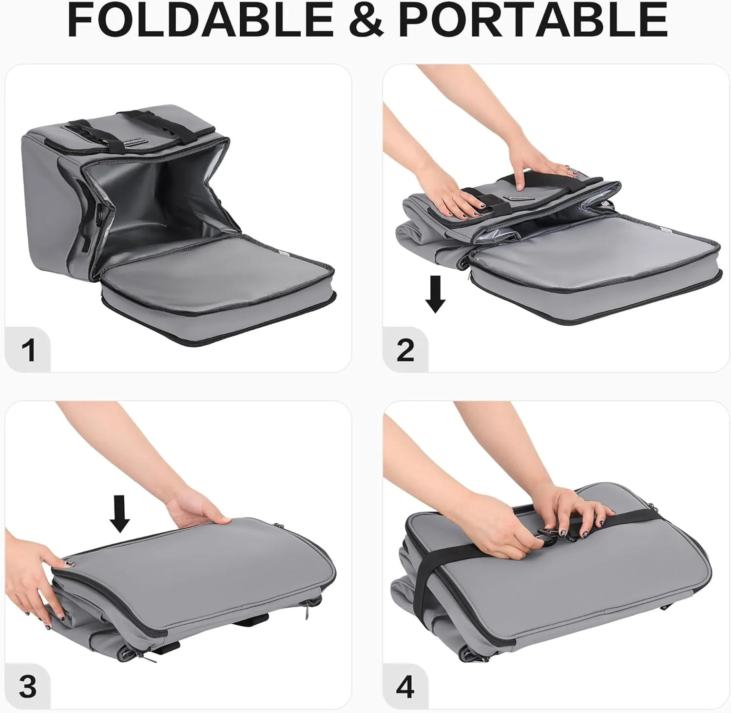 Insulated Soft Cooler Bag, Large Ice Coolers Soft Sided Ice Chest for Beach, Collapsible and Portable