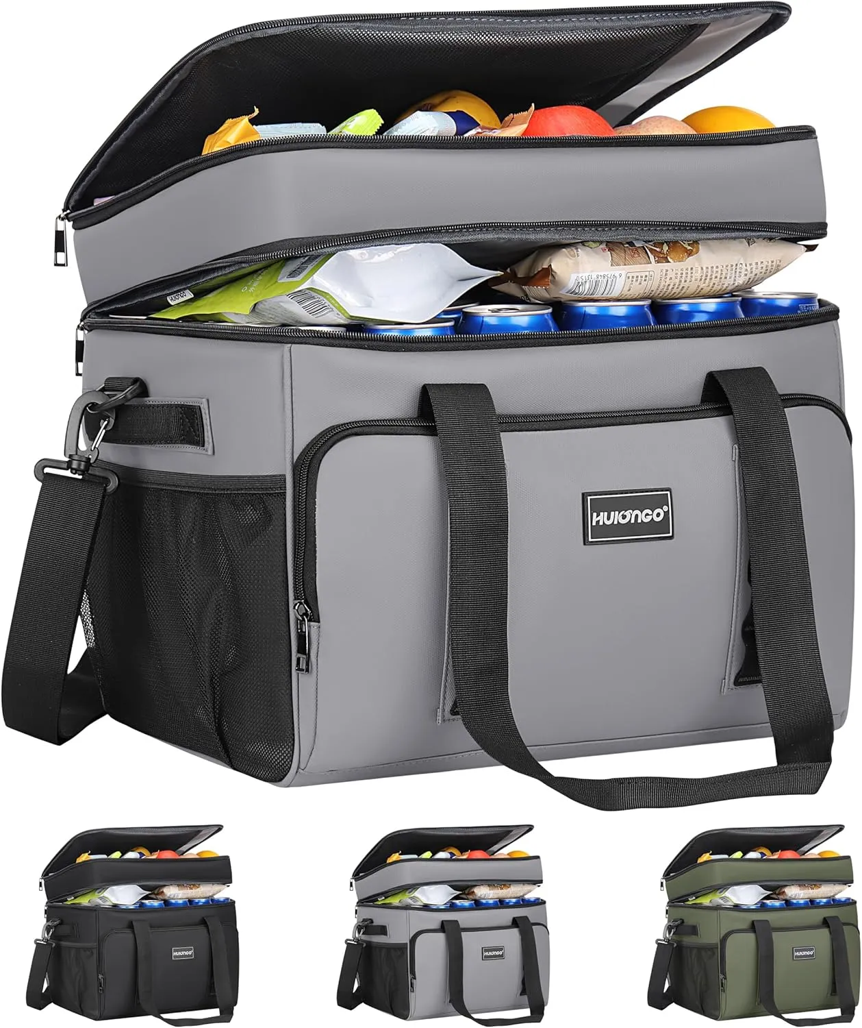Insulated Soft Cooler Bag, Large Ice Coolers Soft Sided Ice Chest for Beach, Collapsible and Portable