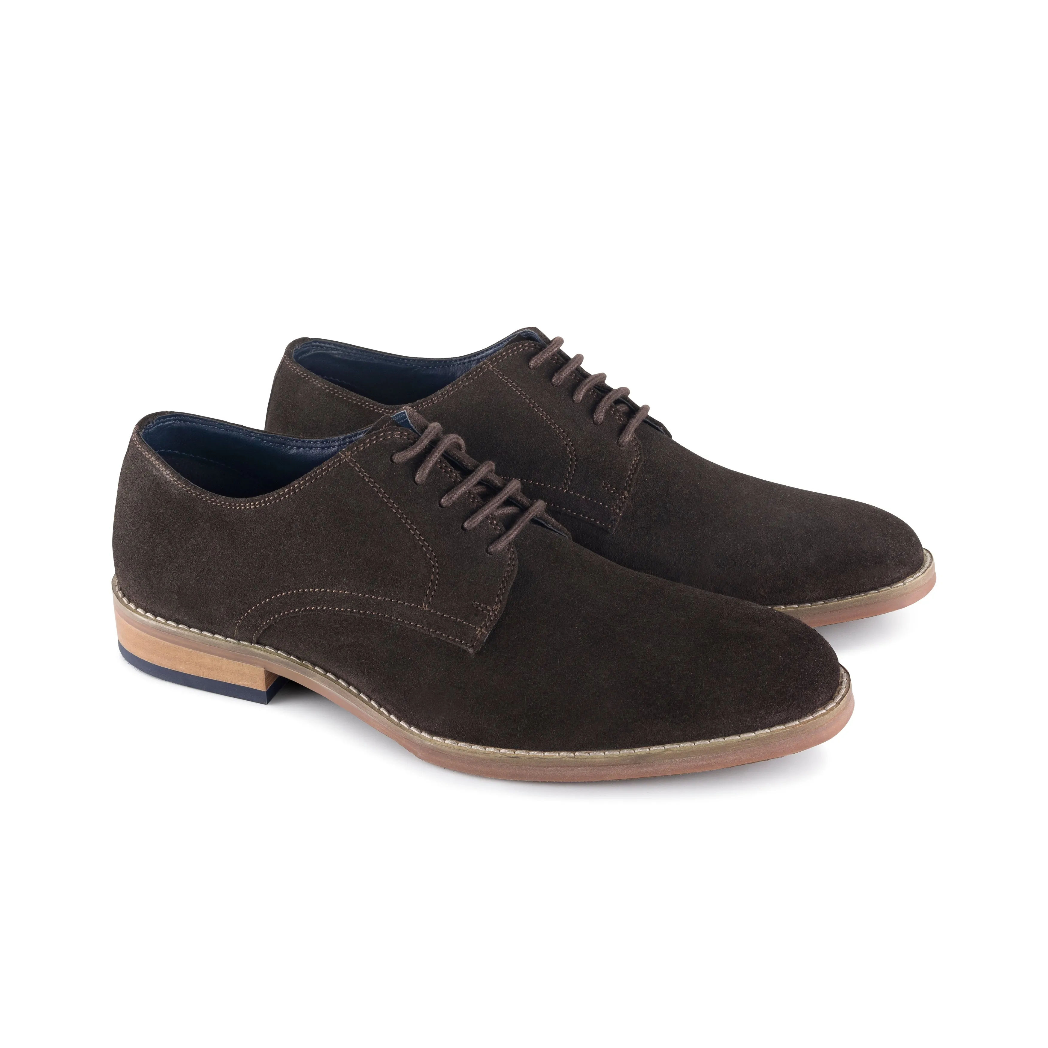 James Men's Derby Shoe - CHOCOLATE BROWN