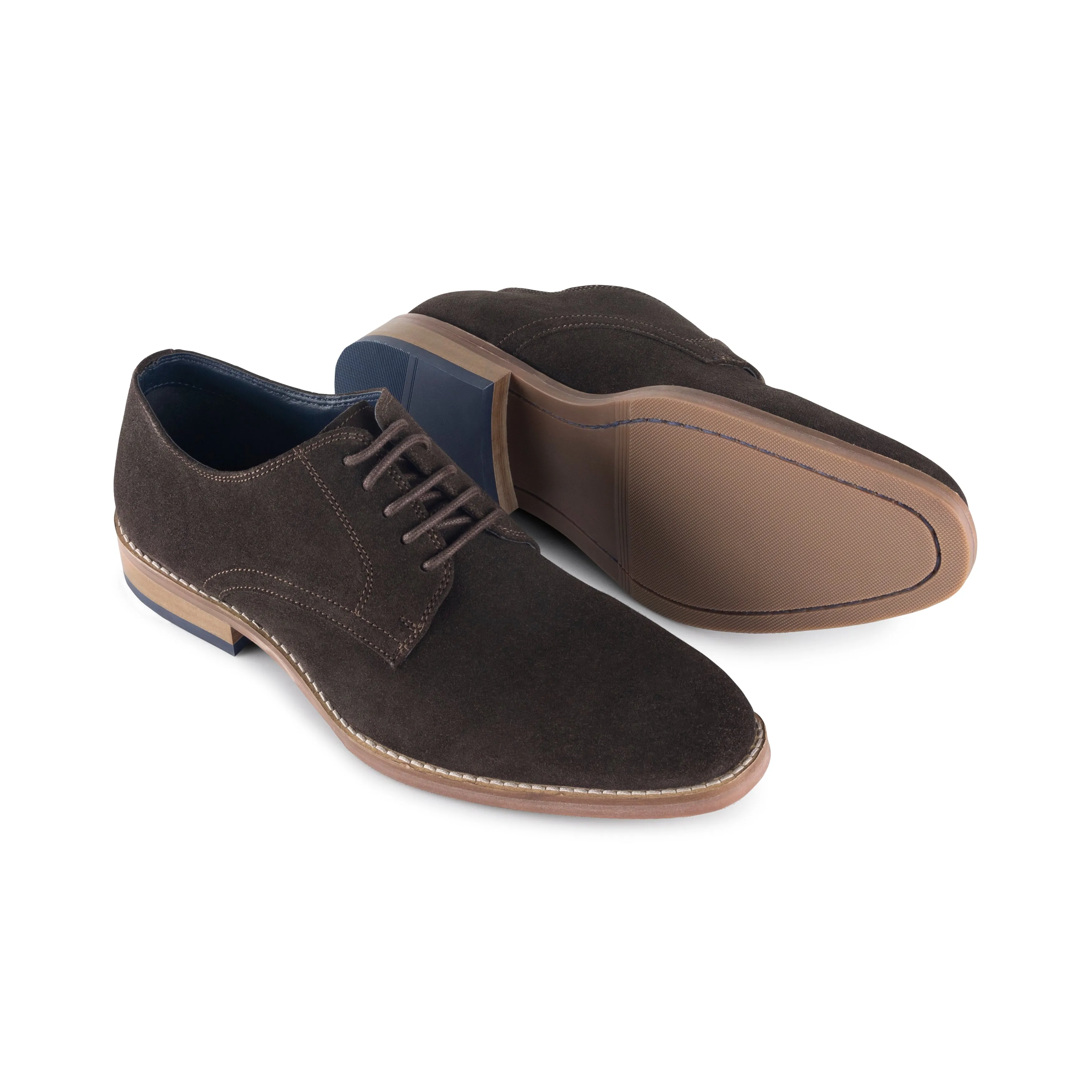 James Men's Derby Shoe - CHOCOLATE BROWN