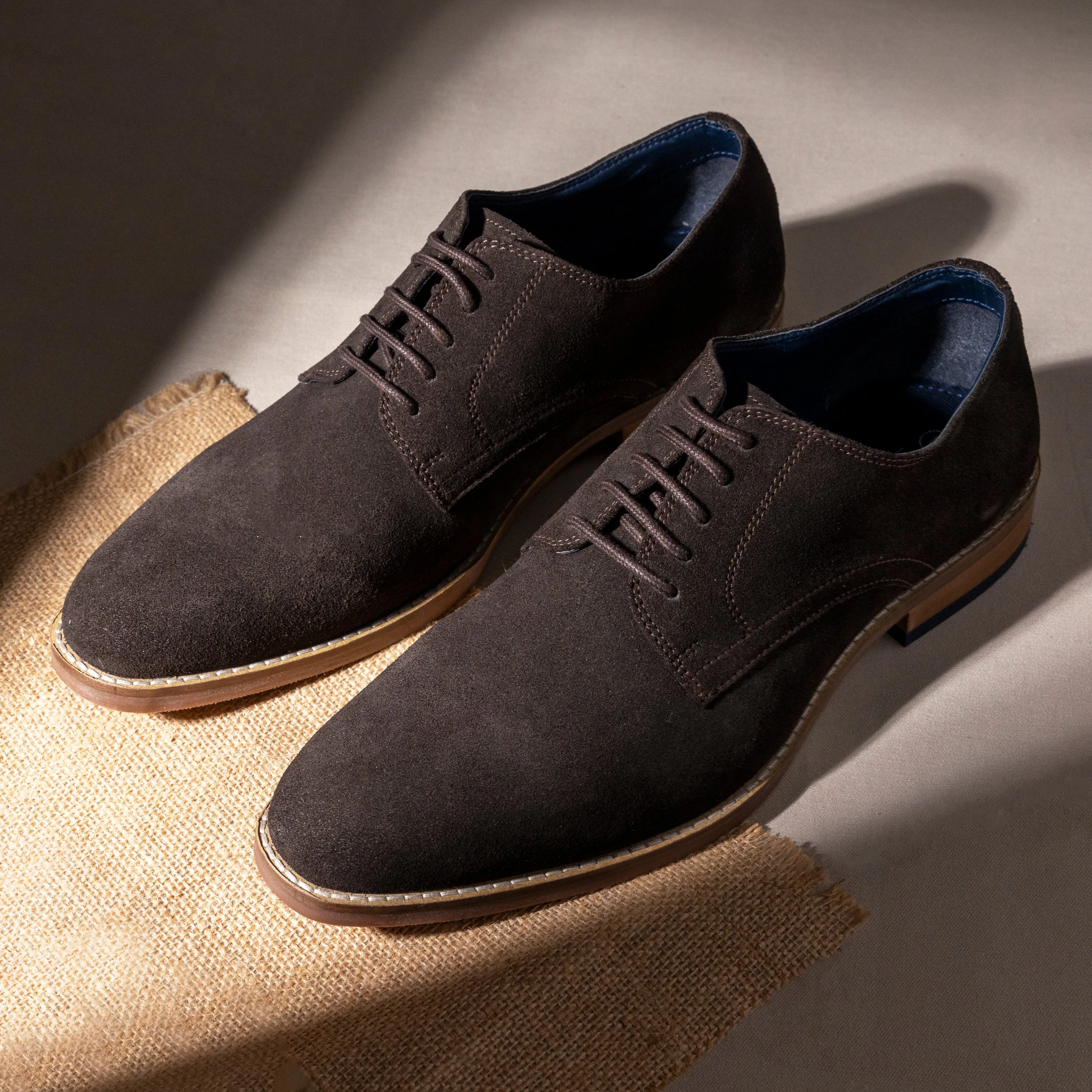 James Men's Derby Shoe - CHOCOLATE BROWN