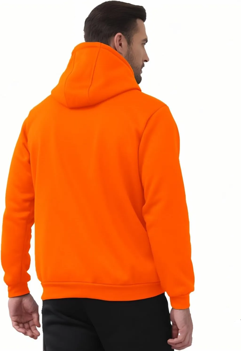 JIHUILAI Men's Fleece Hoodies with Zipper Lightweight Long Sleeve Active Mens Jackets Sports Full Zip Sweatshirts, S-3XL