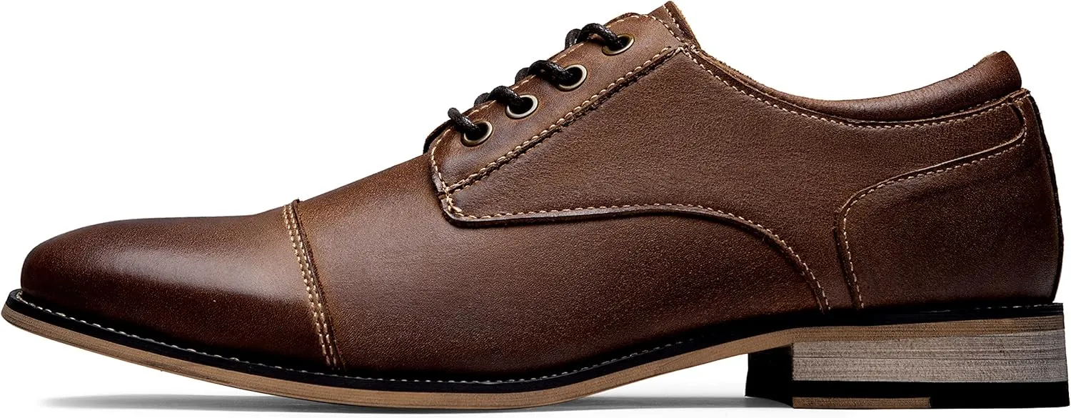 Jousen Men's Dress Shoes Formal Leather Oxford Shoes Classical Business Derby Shoes