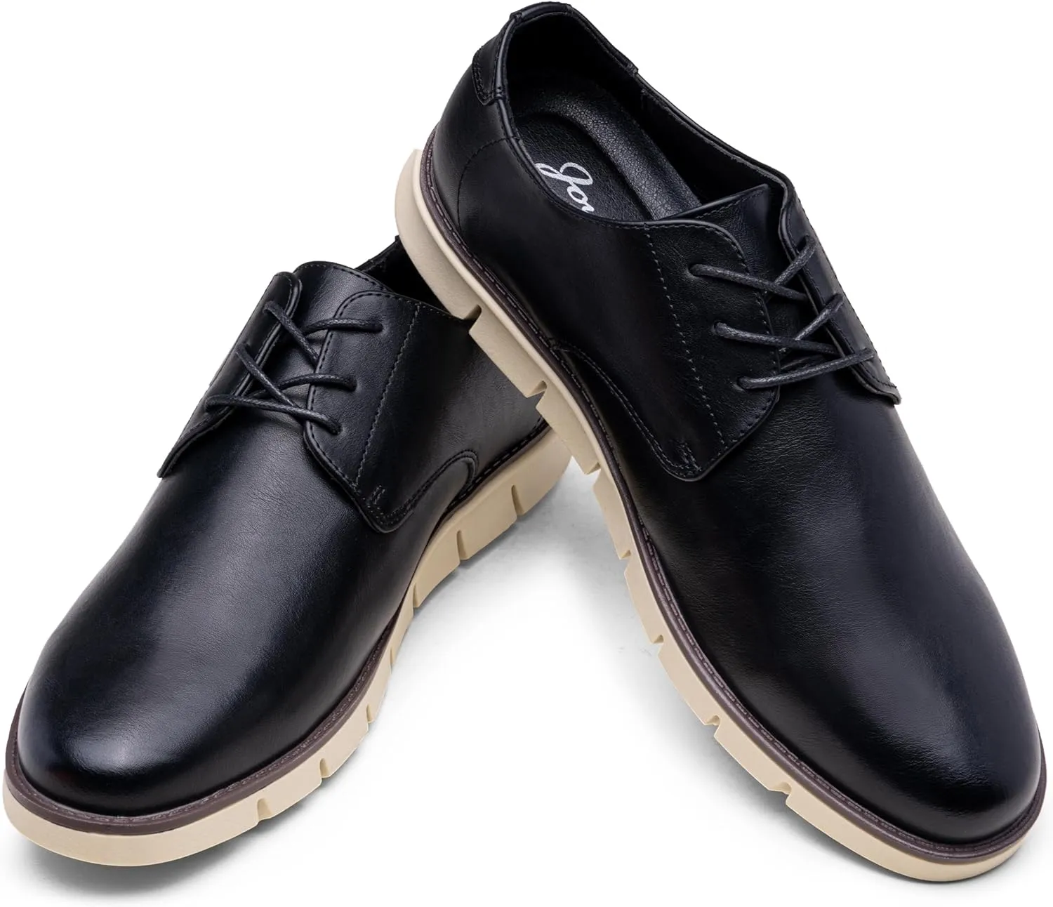 Jousen Mens Dress Shoes Oxfords Casual Retro Classic Comfortable Formal Derby Business Dress Shoes for Men