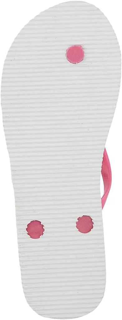 JUICY COUTURE Flip Flops, Soft Lightweight Beach Sandals for Women, Casual Slippers Shower Beach Pool Flat Slides Shoes