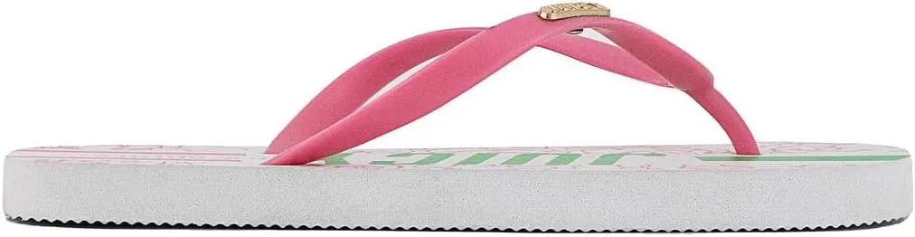 JUICY COUTURE Flip Flops, Soft Lightweight Beach Sandals for Women, Casual Slippers Shower Beach Pool Flat Slides Shoes